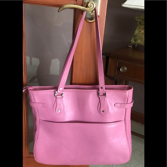 SOLD - Jack Georges Bright Pink Shoulder Bag - GUC - Picture 2 of 16